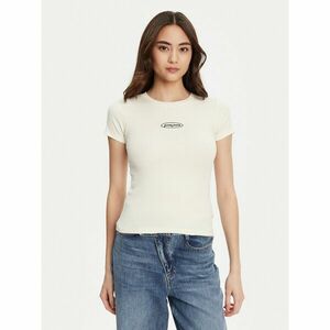 Guess Jeans Póló W5YP37 KA0H1 Ekru Slim Fit kép