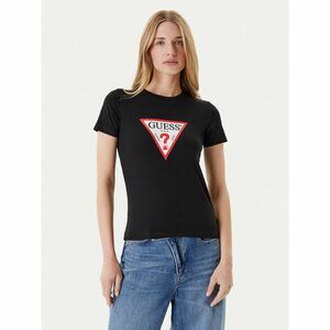 Guess Jeans Póló W4YI04 J1314 Fekete Slim Fit kép