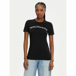 Versace Jeans Couture Póló 78HAHC08 Fekete Slim Fit kép