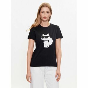 KARL LAGERFELD Póló Ikonik 2.0 Choupette 230W1703 Fekete Regular Fit kép