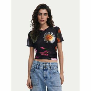 Desigual Póló Des Moines 25SWTK88 Fekete Regular Fit kép