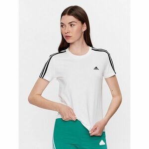 adidas Póló Essentials Slim 3-Stripes T-Shirt GL0783 Fehér Slim Fit kép