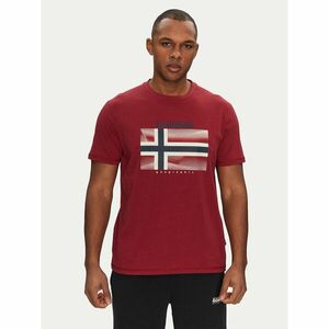 Napapijri Póló S-Lari NP0A4IE5R1E1 Piros Regular Fit kép