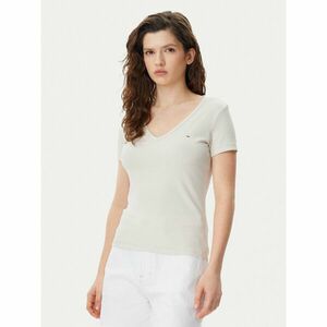 Tommy Jeans Póló Essential DW0DW17385 Bézs Slim Fit kép