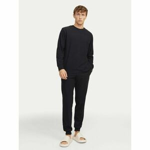 Jack&Jones Pizsama Solid 12268536 Fekete Loose Fit kép