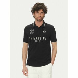 La Martina Pólóing Yeshayahu MAP320 PK001 Fekete Regular Fit kép