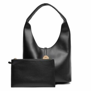 Táska Calvin Klein Jeans Stone Lock Slouchy Small Shoulde LV04K3176G Fekete kép