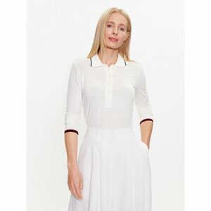 Tommy Hilfiger Pólóing Split Global WW0WW38831 Ekru Slim Fit kép