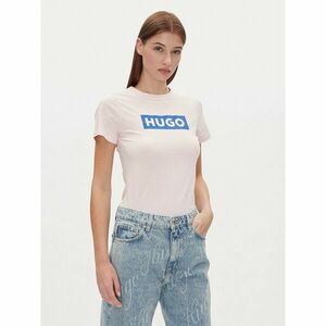 HUGO Póló Classic Tee_B 50510772 Rózsaszín Slim Fit kép