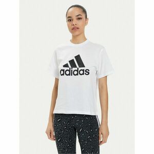 adidas Póló Floral Graphic Big Logo IN7314 Fehér Regular Fit kép