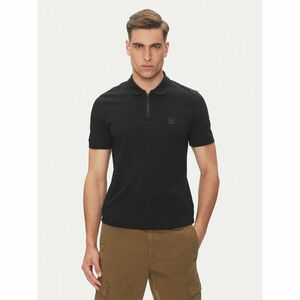 BOSS Pólóing Passerzip 50537507 Fekete Slim Fit kép