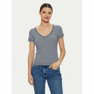 Tommy Jeans Póló Henley DW0DW18429 Sötétkék Slim Fit kép