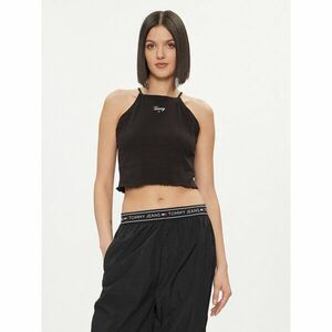 Tommy Jeans Felső DW0DW17368 Fekete Slim Fit kép