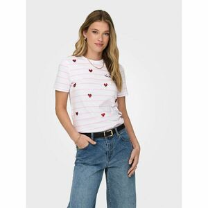 ONLY Póló Kita 15316574 Fehér Regular Fit kép