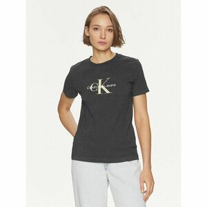 Calvin Klein Jeans Póló Archival Monologo J20J223272 Fekete Regular Fit kép