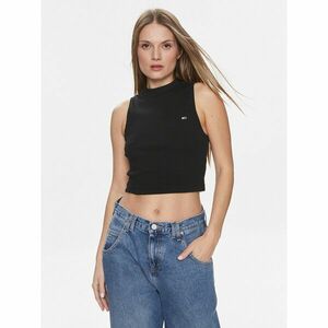 Tommy Jeans Felső DW0DW17533 Fekete Regular Fit kép