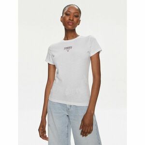 Tommy Jeans Póló Essential DW0DW17839 Fehér Slim Fit kép
