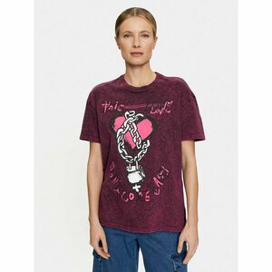 Vans Póló Love Shackle Oversized VN000GK6 Fekete Regular Fit kép