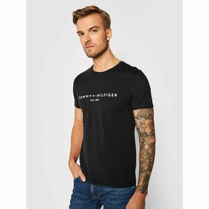 Tommy Hilfiger Póló Core Logo Tee MW0MW11465 Fekete Slim Fit kép