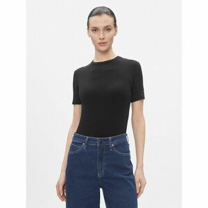 Calvin Klein Póló Modal Rib Ss Tee K20K206404 Fekete Slim Fit kép