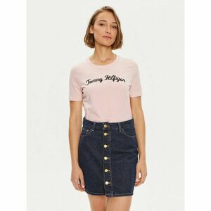Tommy Hilfiger Póló Script WW0WW42589 Rózsaszín Regular Fit kép