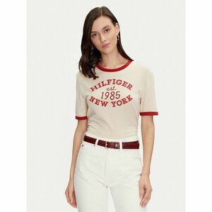 Tommy Hilfiger Póló Varsity Ringer WW0WW42585 Bézs Regular Fit kép