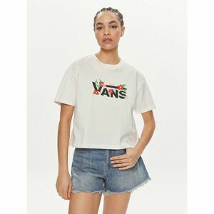 Vans Póló Fleurs Os Crop Ss VN000JG7 Ekru Regular Fit kép