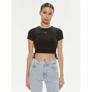 Tommy Jeans Póló DW0DW17902 Fekete Slim Fit kép