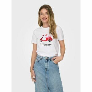 ONLY Póló Kita 15316574 Fehér Regular Fit kép