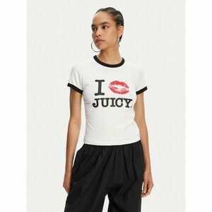 Juicy Couture Póló I Kiss JCWCT125318 Fehér Slim Fit kép