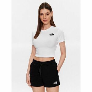 The North Face Póló NF0A55AO Fehér Cropped Fit kép