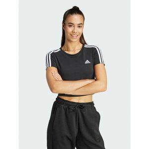 adidas Póló Essentials 3-Stripes IR6111 Fekete Slim Fit kép