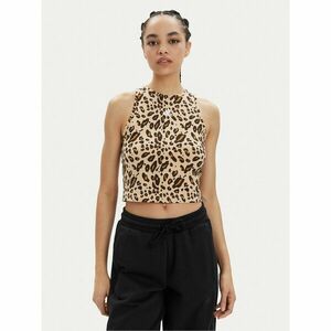 adidas Felső Essentials Animal-Print IR9310 Bézs Slim Fit kép