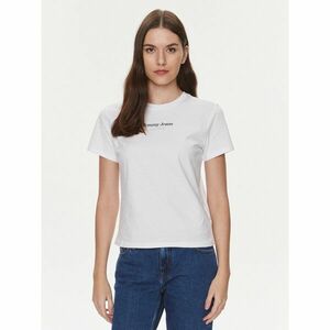 Tommy Jeans Póló Essential DW0DW17359 Fehér Regular Fit kép