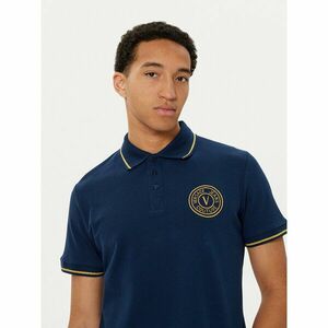 Versace Jeans Couture Pólóing 78GAGT00 Sötétkék Regular Fit kép