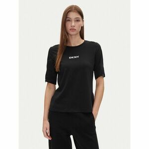 DKNY Póló P4JHBRJQ Fekete Regular Fit kép