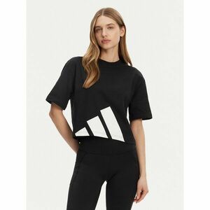 adidas Póló Essentials Big Logo Boyfriend JG8736 Fekete Loose Fit kép