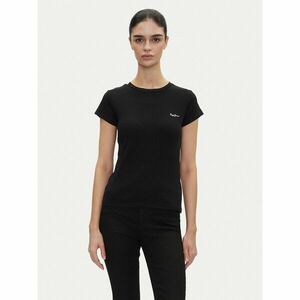 Pepe Jeans Póló PL506037 Fekete Regular Fit kép
