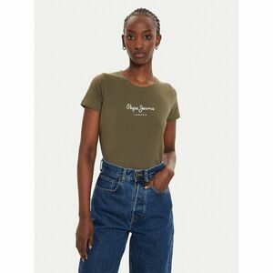 Pepe Jeans Póló New Virginia PL505202 Zöld Slim Fit kép