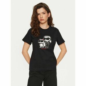 KARL LAGERFELD Póló A1W17129 Fekete Regular Fit kép