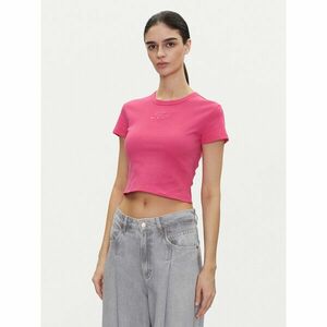HUGO Póló Delanor_2 50539132 Rózsaszín Cropped Fit kép