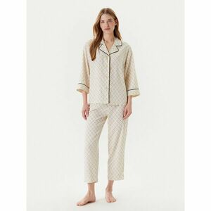 United Colors Of Benetton Pizsama 4T3U3P00R Ekru Relaxed Fit kép