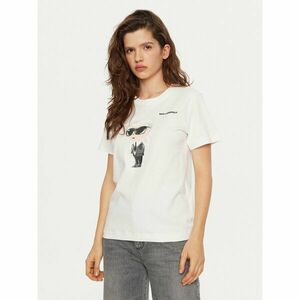 KARL LAGERFELD Póló A1W17130 Fehér Regular Fit kép