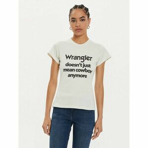 Wrangler Póló Shrunken Band 112356451 Fehér Slim Fit kép