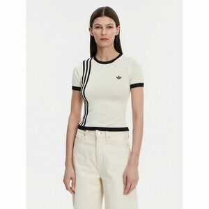 adidas Póló Knitted 3-Stripes JJ0961 Bézs Slim Fit kép