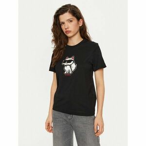 KARL LAGERFELD Póló A1W17128 Fekete Regular Fit kép