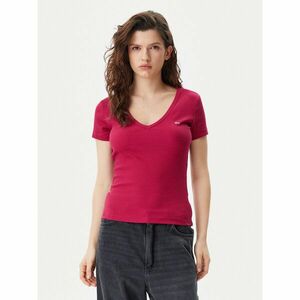 Tommy Jeans Póló Essential DW0DW17385 Rózsaszín Slim Fit kép