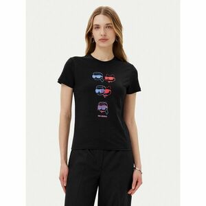 KARL LAGERFELD Póló A2W17104 Fekete Relaxed Fit kép