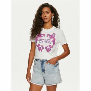 Versace Jeans Couture Póló 76HAHG02 Fehér Slim Fit kép