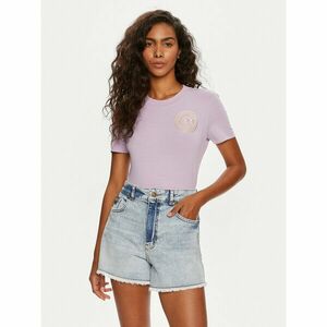 Versace Jeans Couture Póló 76HAHT02 Lila Slim Fit kép
